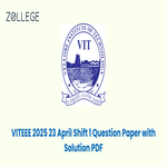 VITEEE 2025 April 23 Shift 1 Question Paper with Answer Key